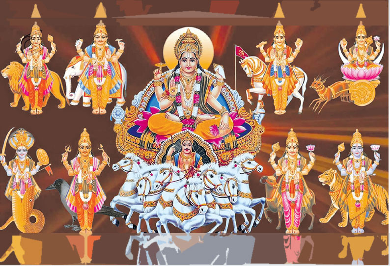 The heroes of the nine planets that bring good luck..!! 