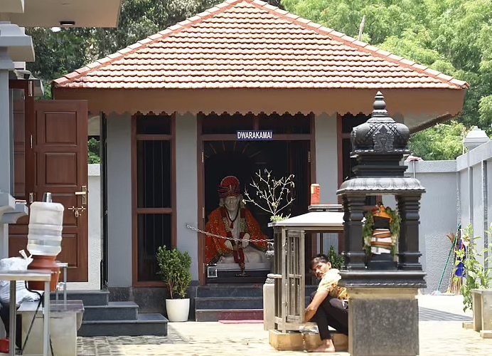 Vijay built the Sai Baba temple as per his mother's wish..!!