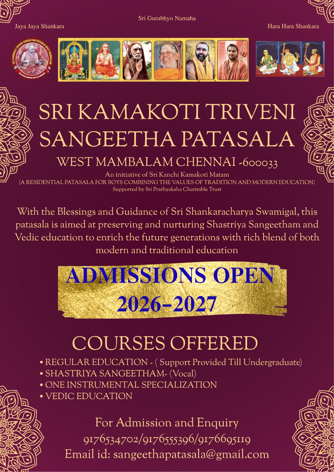 English medium education with traditional arts..!!