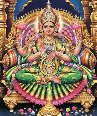 Worshipping the goddess by pouring porridge..!!